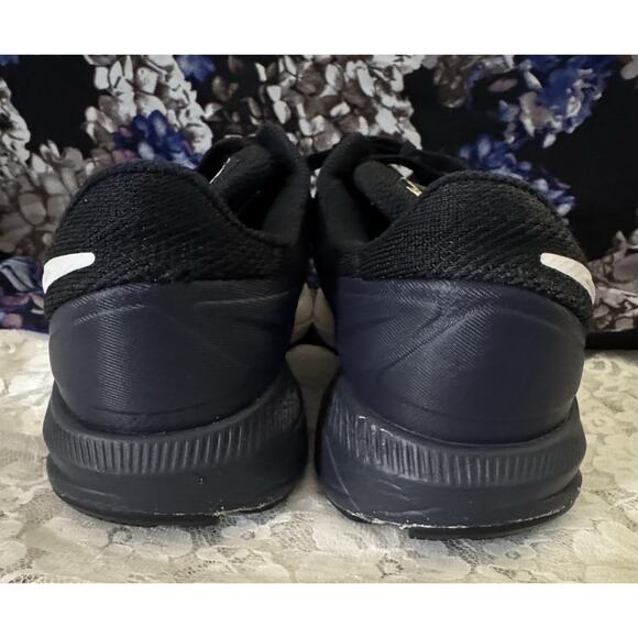 Size 8 - Nike Air Zoom Structure 22 Black Gridiron Running Shoes - Picture 6 of 8